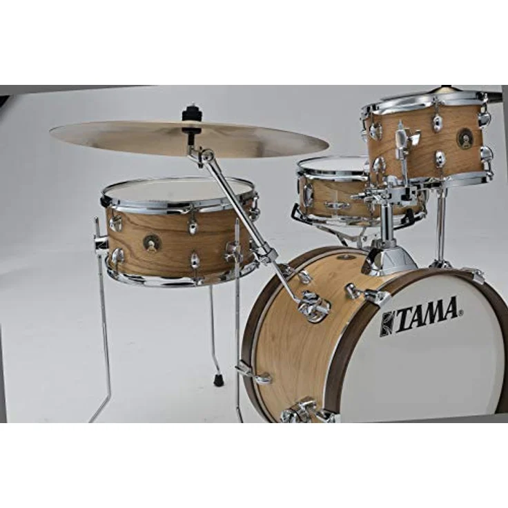 Tama Club Jam Vintage Kit - SBO, Kompakter Kesselsatz mit 18"x12" Bass Drum, Satin Blonde Finish, Mersawa-/Pappelkessel – Bild 2