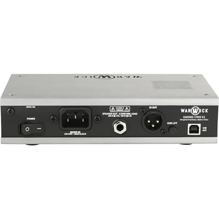 Warwick Gnome i Pro V2, kompaktes Bass-Verstärker Topteil mit 300 W, USB-Interface und 3-Band EQ – Bild 4