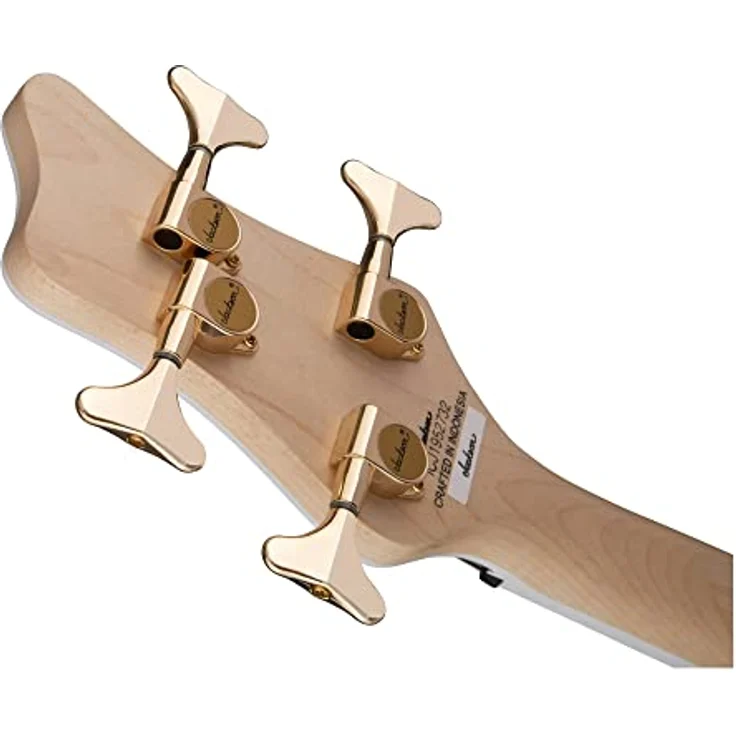 Jackson JS3 Spectra Bass, E-Bass der JS-Serie mit Pappel-Korpus, Ahorn-Hals, 24 Jumbo Bünden, aktiver/p Passiver Elektronik, Snow White – Bild 8