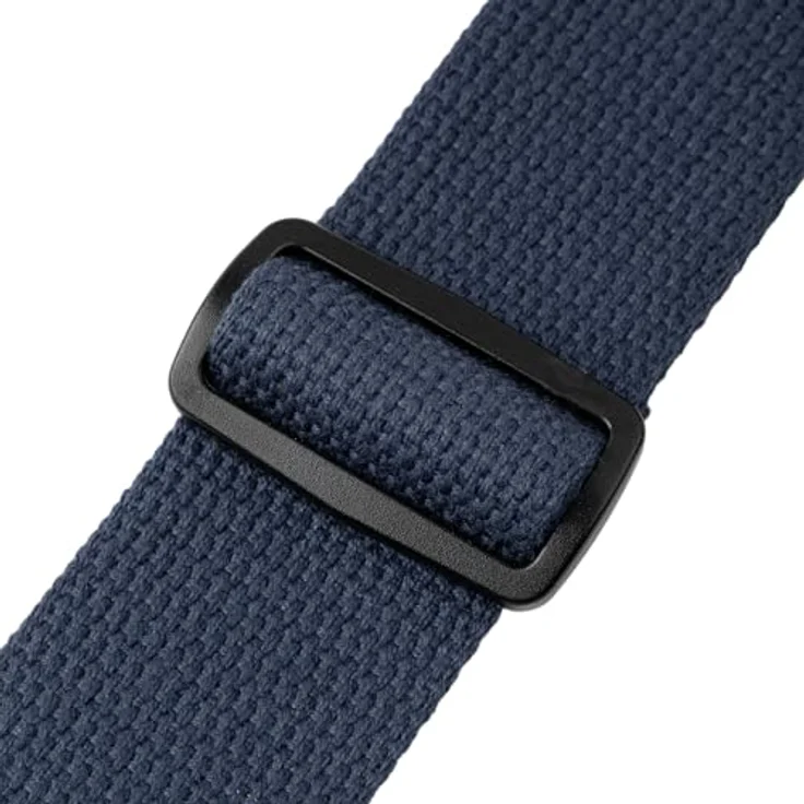 Levys Cotton Strap 2" NAV, Gitarrengurt aus Polyester mit Wildleder-Endstück, verstellbar von 94 cm bis 147 cm, Farbe Navy – Bild 8