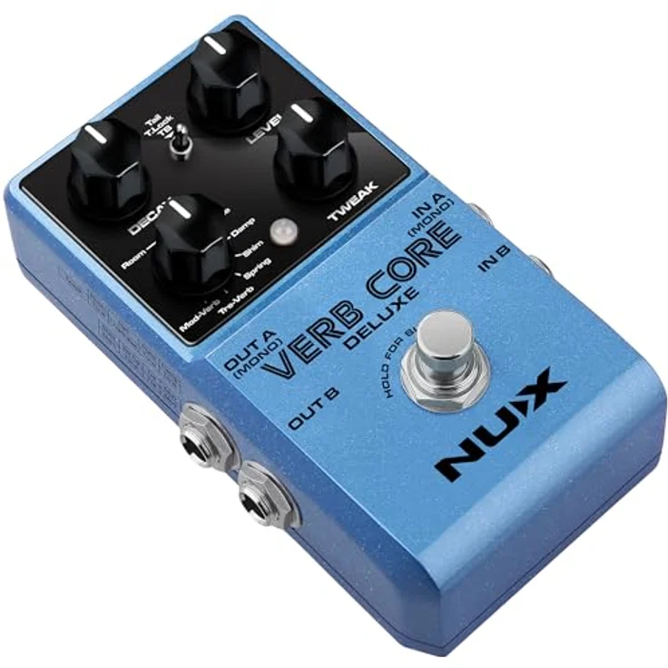 Nux Verb Core Deluxe, Effektpedal mit 8 Reverb-Sounds, Freeze-Funktion und Stereo-Ausgang – Bild 3