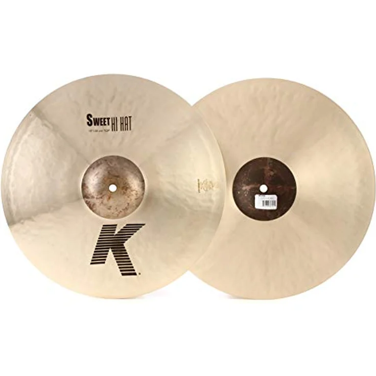 Zildjian K Zildjian Series - 15 Zoll Sweet Hi Hat Cymbal Pair, dünne Oberseite mit extra schwerem Boden und ungedrehter Glocke für dunklen, runden Klang – Bild 1