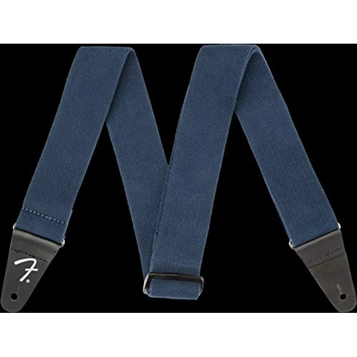 Fender Supersoft Strap Blue, Gitarrengurt aus gesponnenem Polyester mit verstellbarer Länge von 119 - 142 cm, 5 cm breit, blau – Bild 3