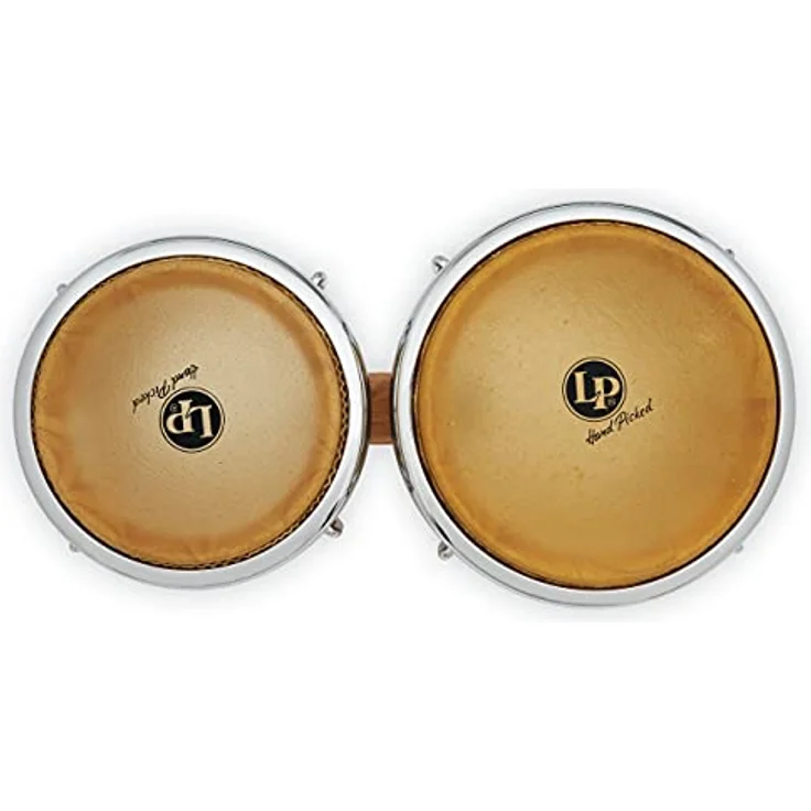LP 201AX-2 Generation II Bongo Set, Siam Oak, Durchmesser 7 1/4 + 8 5/8 Zoll, Natur, Chrom Hardware – Bild 6