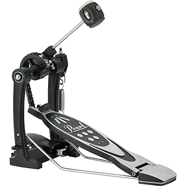 Pearl P-530 Bass Drum Pedal, DuoBeater mit zwei Oberflächen, inklusive seitlicher Bügelklemme