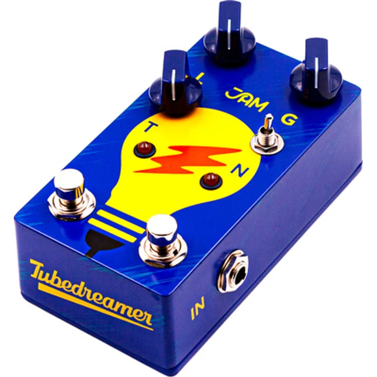 JAM pedals TubeDreamer mk.2 Overdrive, klassisches TS-Style Effektpedal mit JRC4558D-Chip, High-Gain-Modus, True Bypass, Made in Greece
