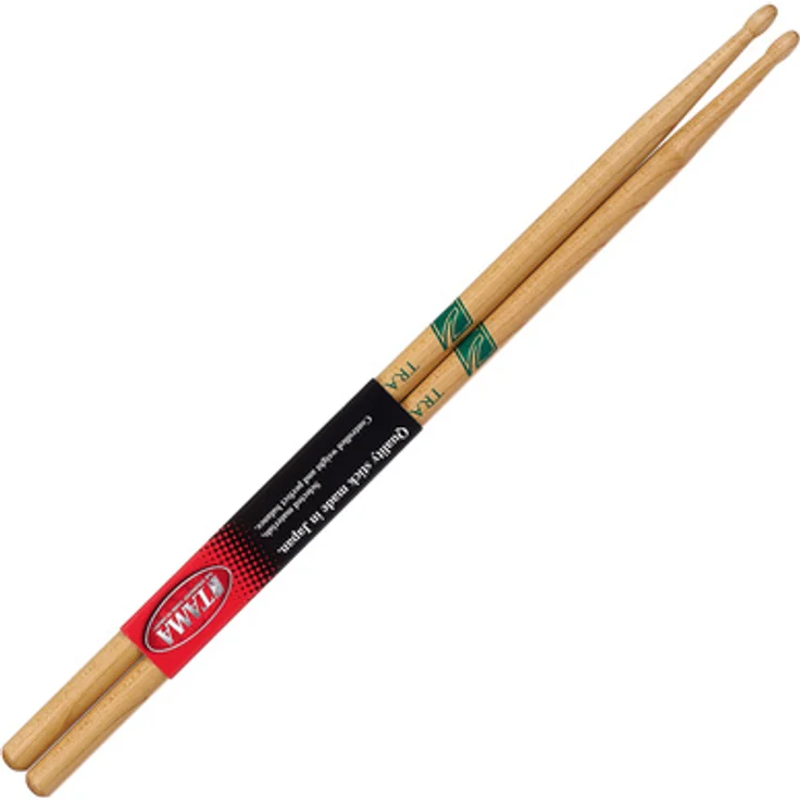 Tama M-Jazz-3 Drumsticks, Ahorn mit ovaler Spitze, 397mm Länge, 12,75mm Durchmesser, ideal für leiseres Spiel