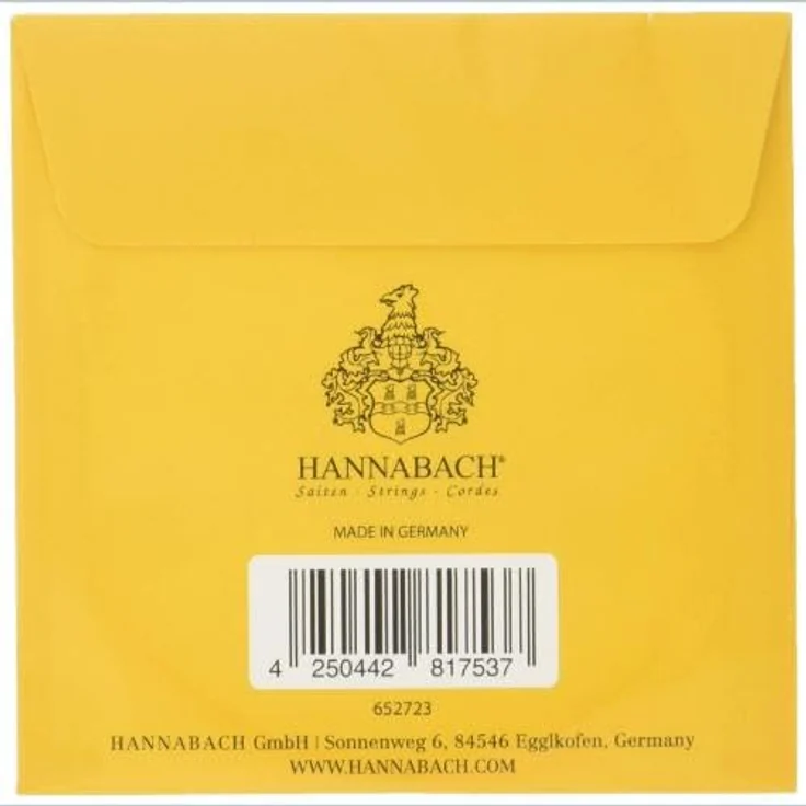Hannabach Klassikgitarrensaiten Serie 725 MHT, Premium-Saiten aus Goldin Super Carbon, G3, 0,86 mm, made in Germany – Bild 3