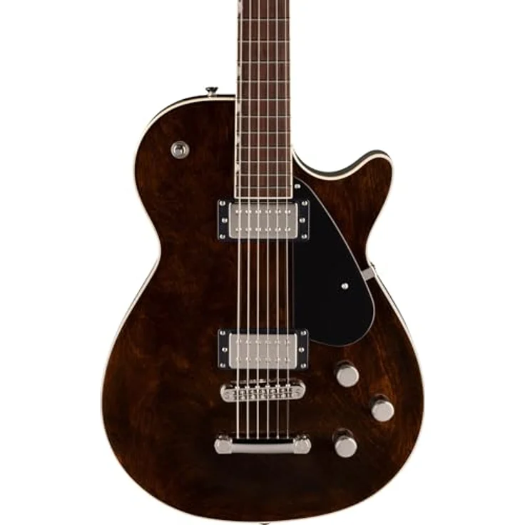 Gretsch EMTC JET Baritone E-Gitarre, Mahagoni Korpus, Ahorn Decke, Imperial Stain, mit 2x PureVolt Twin Six Humbucker – Bild 4