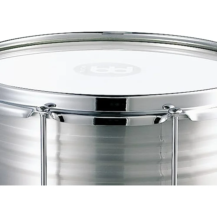 Meinl RE12 12"x12" Repinique Alu, Aluminium Percussion mit Chrom Hardware, auswechselbarem Fell und 8 Spannschrauben – Bild 2