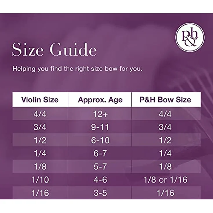 P&H Violin Bow Fiberglass 1/8 BR, Geigenbogen mit echtem Rosshaarbezug und Abalone Inlay, braun – Bild 5