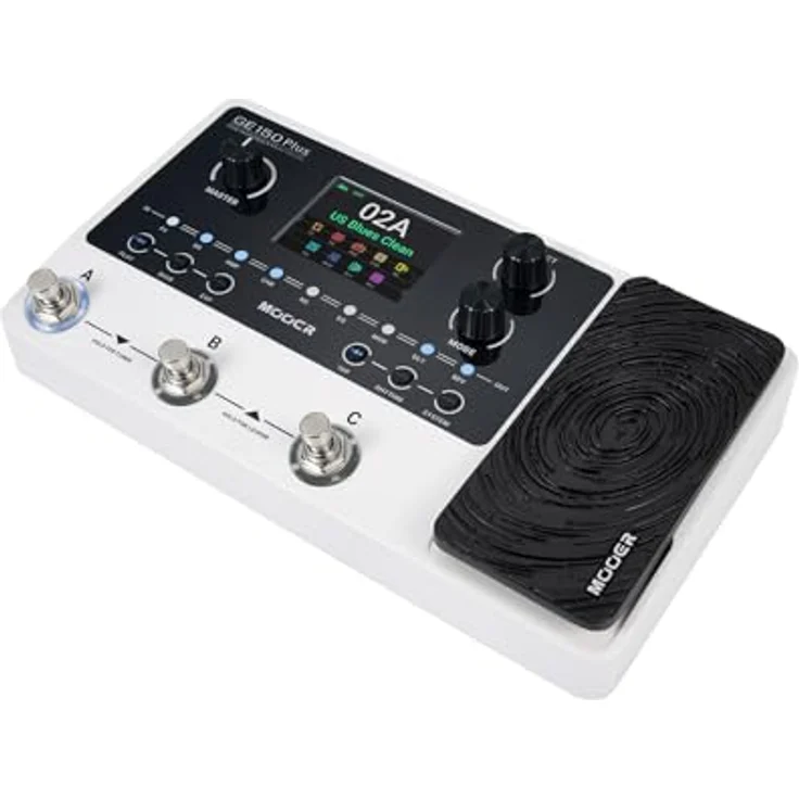 Mooer GE150 Plus, Gitarren-Multieffektpedal mit 55 Verstärkermodellen, 170 Effekten, 80s Looping-Zeit und USB-C Anschluss – Bild 3