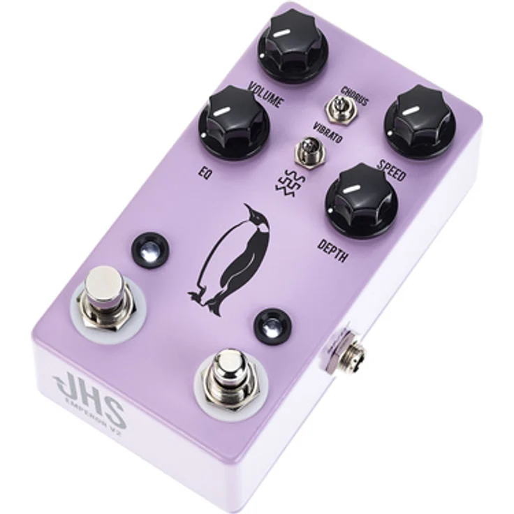 JHS Pedals Emperor V2, Chorus/Vibrato Effektpedal mit Tap Tempo und analogen Reglern für Volume, Tone, Speed und Depth