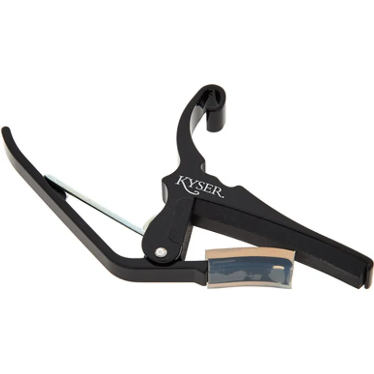 Kyser Quick Change KG12B, Kapodaster für 12-saitige Gitarren, einhändige Bedienung, Schwarz