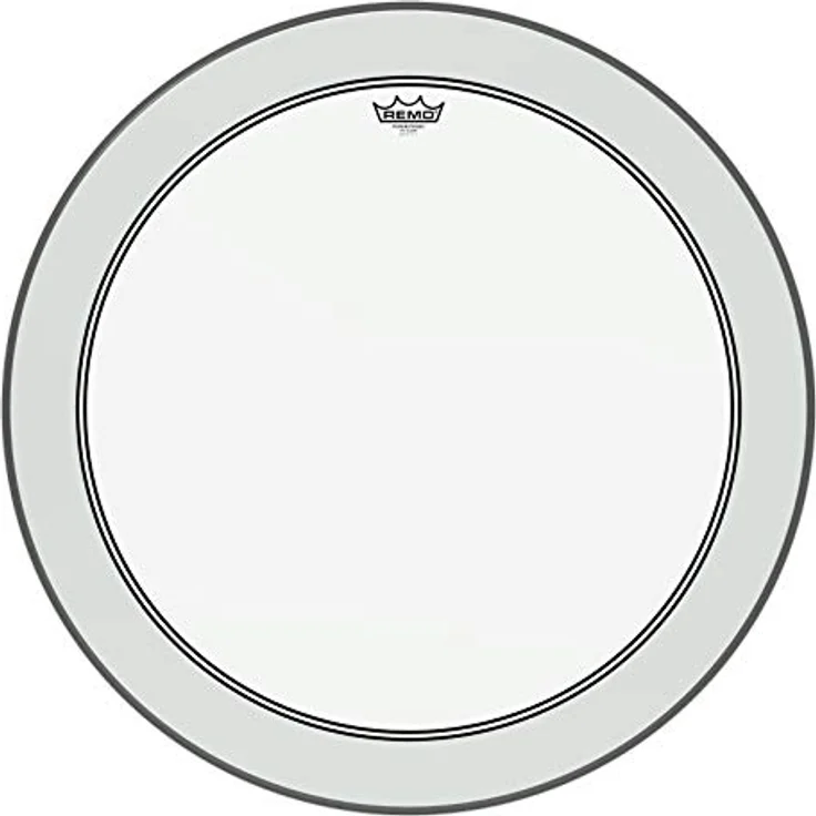 Remo 20 Zoll Powerstroke 3 Coated Bassdrumfell, einlagig mit Inlayring für fokussierten Klang, weiß aufgeraut – Bild 2