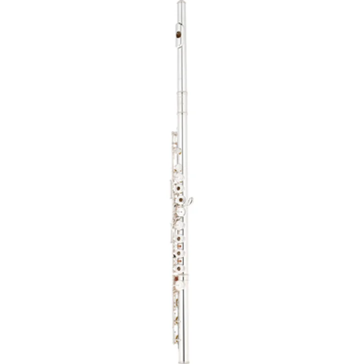 Pearl Flutes MS970 RBE Maesta Handmade, Querflöte aus 970 Silber mit E-Mechanik und gelöteten Tonlochkaminen, inkl. Etui und Zubehör