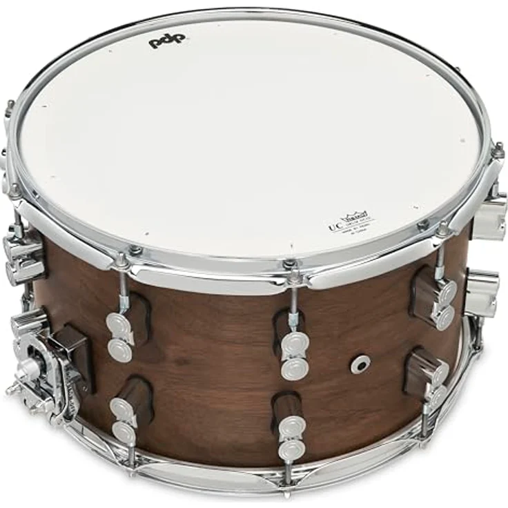 DW PDP 14"x08" Walnut Snare, 20-lagiger Ahornkessel mit Walnussholz-Finish, chrom Hardware, matt lackiert – Bild 4
