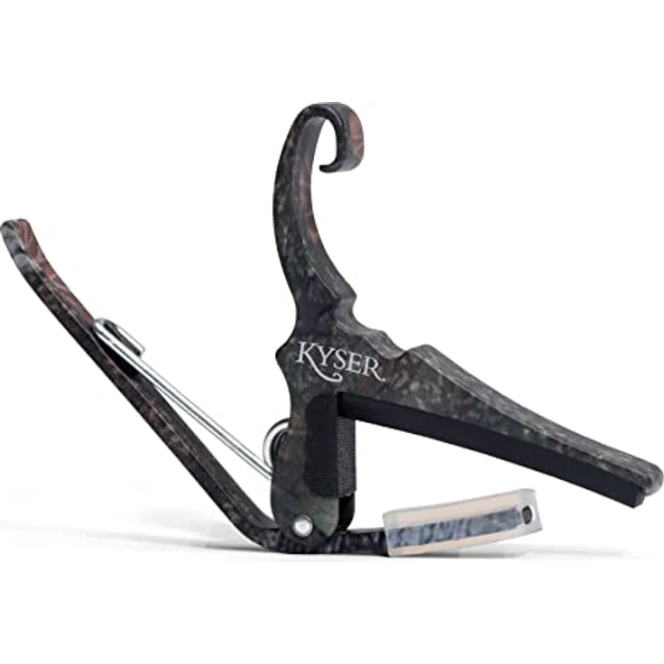 Kyser Schnellwechsel-Kapodaster KG6C für 6-saitige Akustikgitarren, leichtes Aluminium, Camouflage – Bild 1