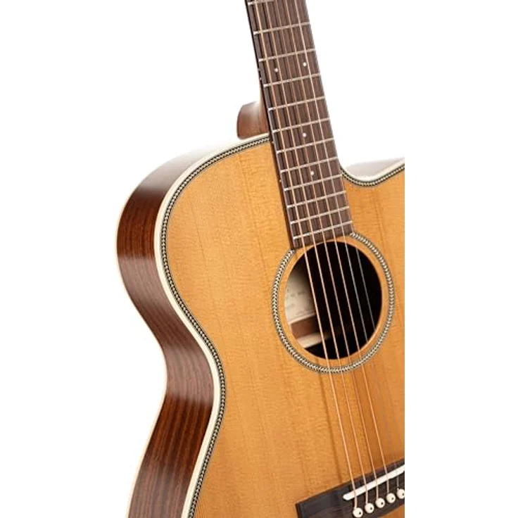 Cort Essence OC 4 Natural, Westerngitarre mit massiver torrifizierter Sitka-Fichtendecke, Mahagoni Korpus und Fishman Presys VT System, Natur – Bild 4