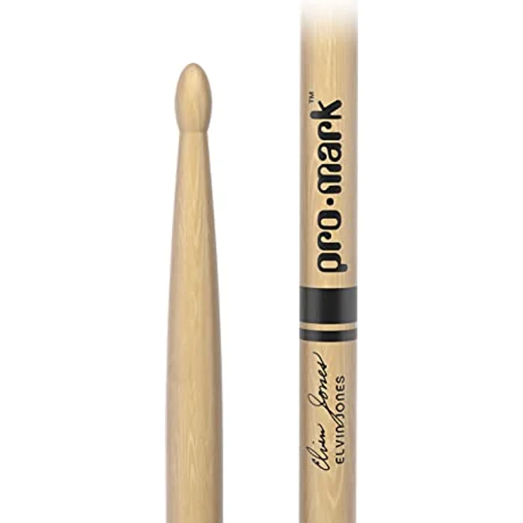 Pro Mark TXJZW Elvin Jones Hickory Jazz, Drumsticks mit ovalem Holzkopf, 40,64 cm Länge, 1,30 cm Durchmesser – Bild 2