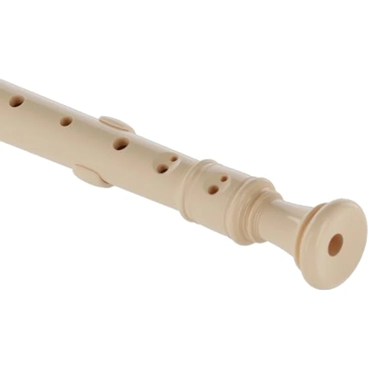 Aulos 303B Elite Soprano Recorder, barocke Griffweise mit Doppelloch, dreiteilig, Elfenbein, inkl. Tasche und Wischerstab – Bild 5