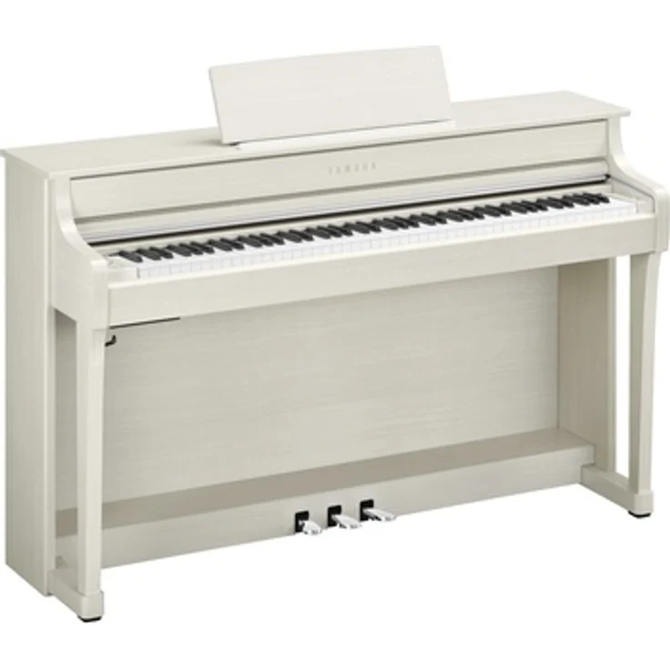 Yamaha CLP-835 WB, Digitalpiano mit 88 gewichteten Tasten, 38 Sounds und Bluetooth Audio/Midi, Weiß Birke