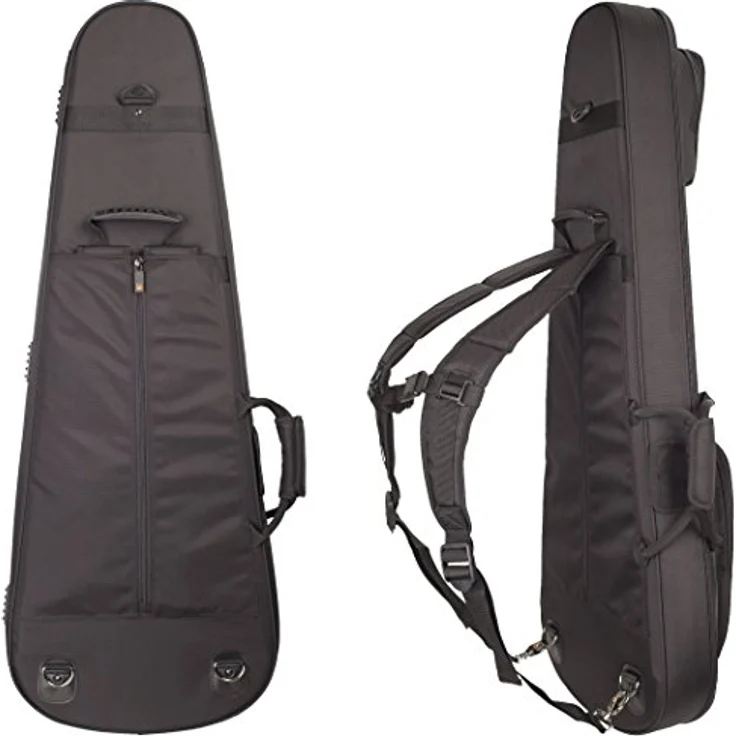 Protec Contego E-Guitar Case BK, Leichter Gitarrenkoffer mit wasserabweisendem Material, Innenmaße 100x34x7 cm, schwarz – Bild 2