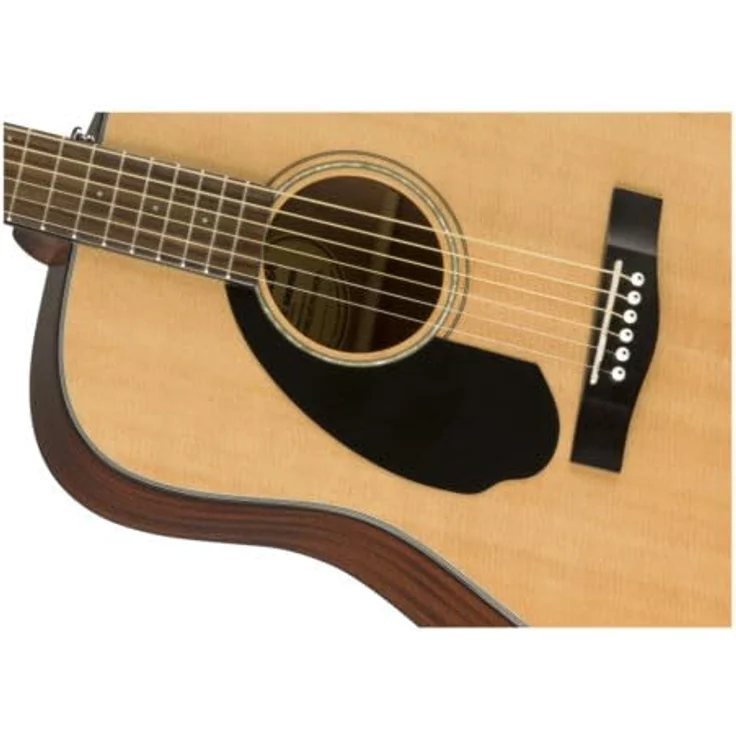 Fender CD-60S Dreadnought Akustikgitarre, Linkshändig, mit massiver Fichte Decke, Mahagoni-Boden, Walnuss-Griffbrett, Natur, inklusive kostenlose virtuelle Lektionen – Bild 5