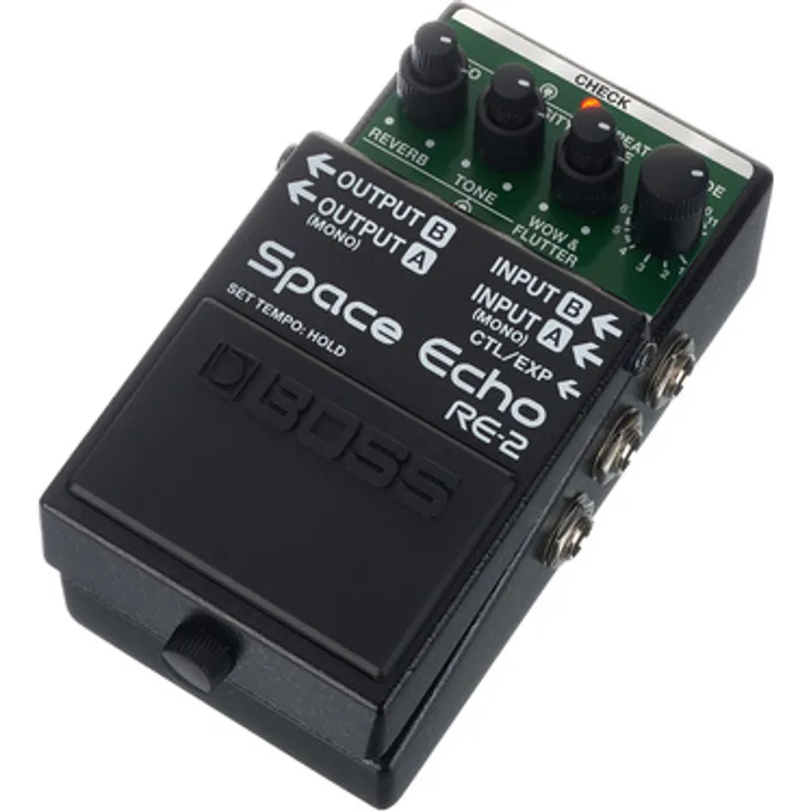 Boss RE-2 Space Echo Delay/Reverb, Effektpedal für E-Gitarre mit 11 Delay-Modi, inklusive Echo und Reverb, kompakte Bauweise