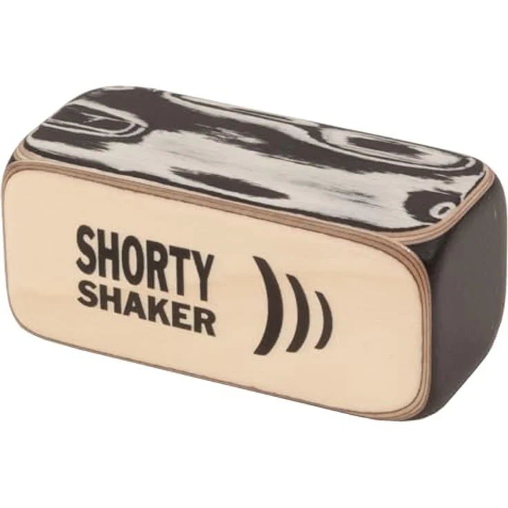 Schlagwerk SK30 Shorty Shaker, Handlicher Holz-Percussion Shaker mit präzisem Klang, kompakte Größe 10,5 x 4,5 x 4,5 cm, Made in Germany – Bild 1