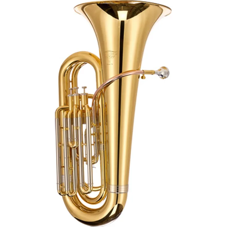 Thomann Student TA Compact Bb-Tuba, Messing 3/4 Schülermodell mit 3 Top Action Perinetventilen, inkl. Koffer und Mundstück