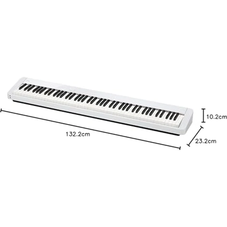 Casio PX-S1100WE, Digitalpiano mit 88 gewichteten Tasten, 18 Sounds, Bluetooth MIDI & Audio, weiß – Bild 9