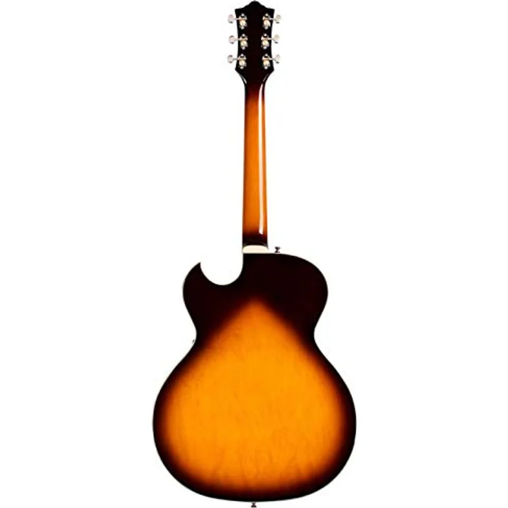 Guild Starfire I SC Antique Burst, Thinline Hollow Body Archtop E-Gitarre mit 2x Humbucker und Coil Splitting, gewölbter Ahornkorpus, Mahagoni-Griffbrett, Antique Burst Finish – Bild 3