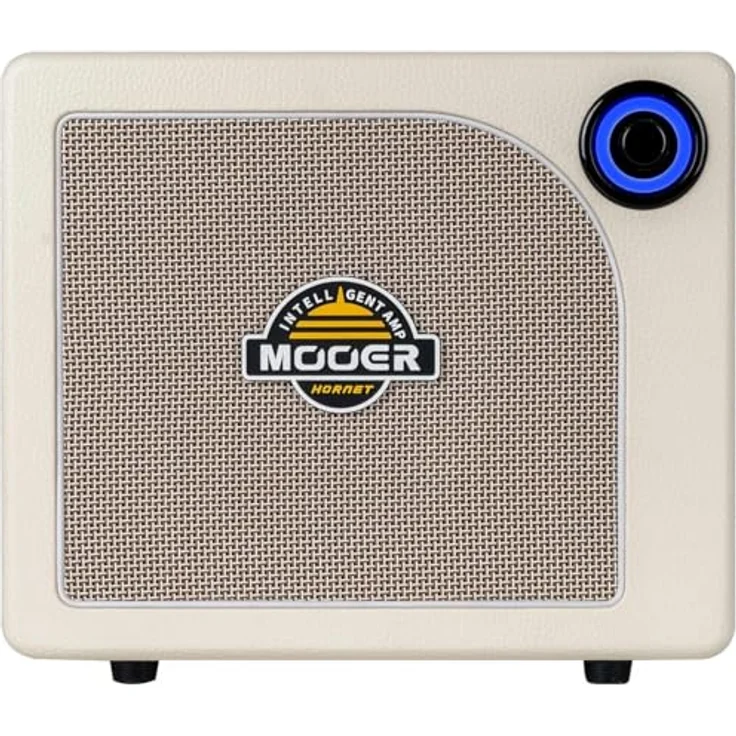 Mooer Hornet 15i Modeling Amp, 15 Watt E-Gitarren-Combo mit Bluetooth, 52 Verstärker-Modelle, 49 Effekte, weiß – Bild 1