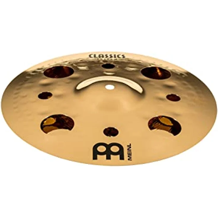 Meinl CC-12STK Classics Custom Brilliant Trash Stack, B12-Bronze Schlagzeugbecken mit aggressivem Schnitt und brillantem Finish – Bild 1