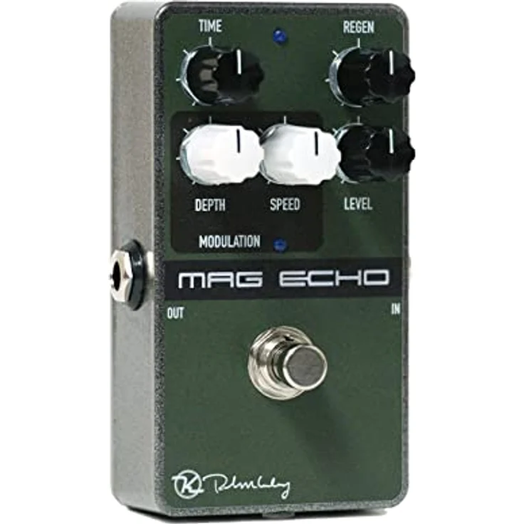 Keeley Magnetic Echo Delay, Modulated Tape Echo Effekt Pedal, True Bypass, Metallgehäuse, 112 x 68 x 51 mm, schwarz – Bild 3