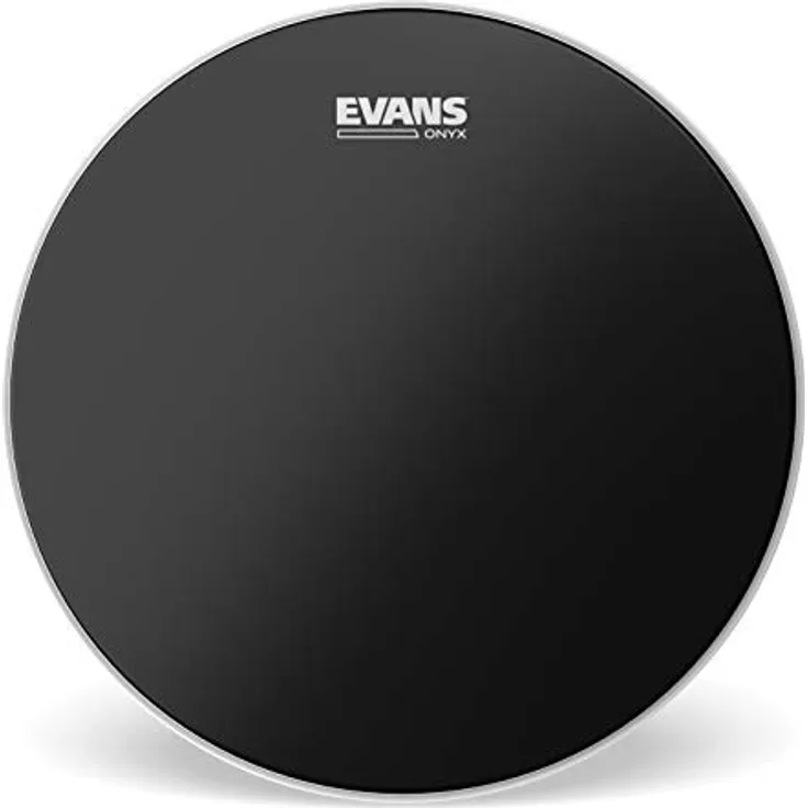 Evans 08" Onyx Black Tom Tom Fell, 2-lagig mit Microlack-Beschichtung für tiefen Frequenzbereich, schwarz