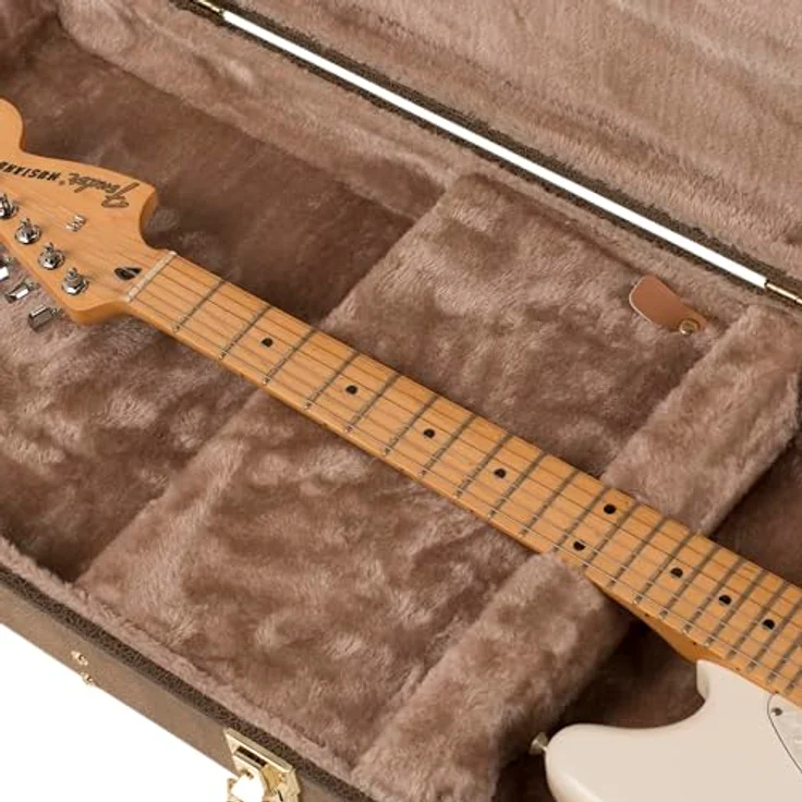 Gator Deluxe Case E-Guitar Vintage, Gitarrenkoffer aus Sperrholz, Distressed leather-like finish in Vintage Braun, Maße 109,7cm x 40,4cm x 11,4cm, Gewicht 5,4 kg – Bild 6