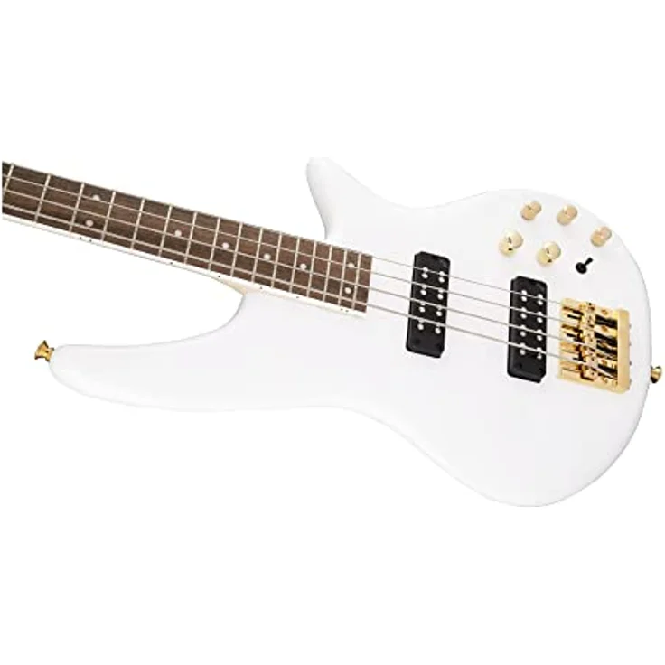Jackson JS3 Spectra Bass, E-Bass der JS-Serie mit Pappel-Korpus, Ahorn-Hals, 24 Jumbo Bünden, aktiver/p Passiver Elektronik, Snow White – Bild 5