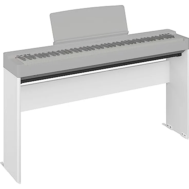 Yamaha L-200 Digital Piano Ständer aus Holz in Weiß, robuster und eleganter Ständer, passend für P-225 mit Fallschutzhalterungen