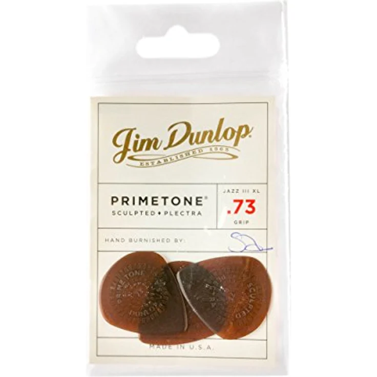 Dunlop Primetone Jazz III XL, Plektrum-Set mit 3 Stück, 0,73 mm Stärke, Ultex-Material für Langlebigkeit, hand-geschliffene Kanten und komfortable Kontrolle – Bild 4
