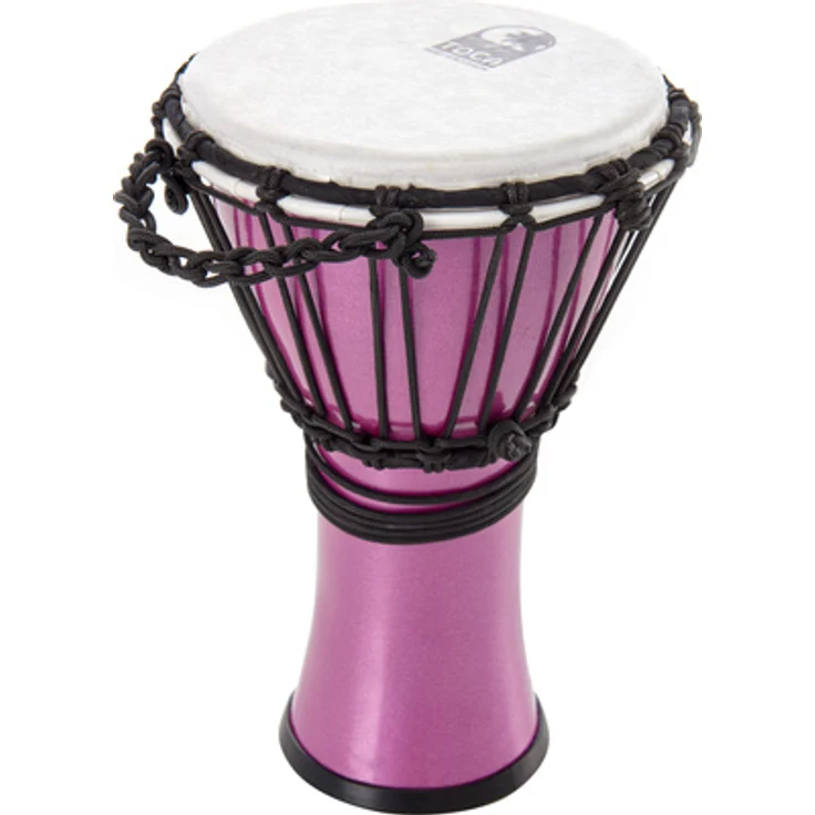 Toca 7" Color Sound Djembe TFCDJ-7MV, Violett, leichte Kunststoffpercussion für Kindergarten und Schulklassen – Bild 1