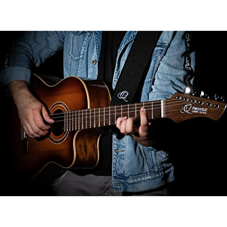 Ortega OSBY-1, Gitarrengurt aus Leder, verstellbar bis 145 cm, Byzantine Black – Bild 5