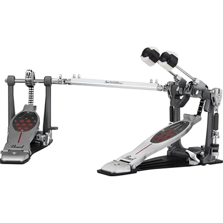 Pearl Eliminator Twin Bd Pedal Chain Drive, Fußmaschine mit dualem Antriebssystem, ideal für präzises Drumming