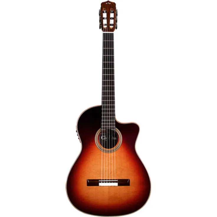Cordoba Fusion Orchestra CE TB, Konzertgitarre mit Tonabnehmer und Cutaway, Teardrop Burst