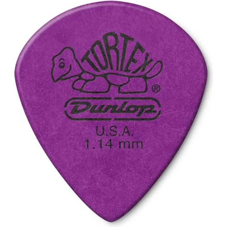Jim Dunlop Plektrum Tortex Jazz III XL, 1,14 mm, 72 Stück, für schnelles und aggressives Spiel