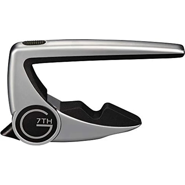G7th Performance II Classic Silver, Kapodaster für 6-saitige Konzertgitarre und Flamenco, edles Aluminiumdesign, leicht und stimmstabil, Ausführung in Classic Silber – Bild 1