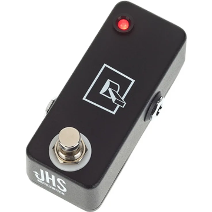 JHS Pedals Mute Switch, Mute Fußschalter Pedal im Metallgehäuse mit Bi-Color Status LED