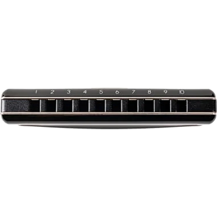 Suzuki HA-20 Hammond Ab, Mundharmonika mit schwarz verchromten Messingschaldeckeln und Aluminiumkorpus, inkl. Etui – Bild 2