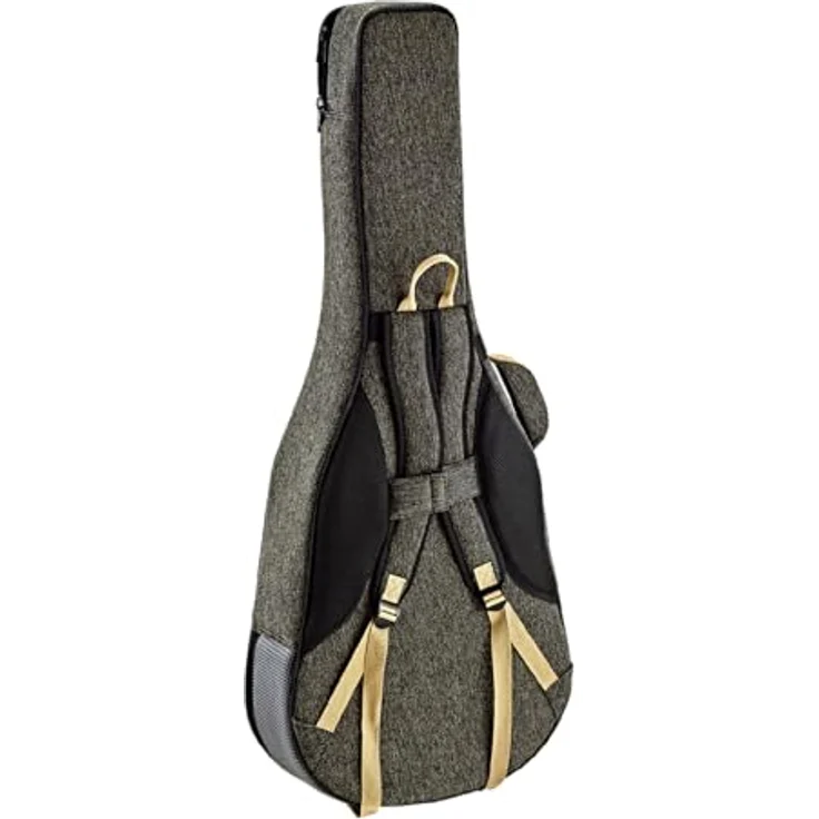 Ortega OSOCACL-MO Soft Case Classic, Gitarrenkoffer für 4/4 Konzertgitarre, Leinen/Baumwolle, 22mm Polsterung, Farbe: mocca – Bild 2